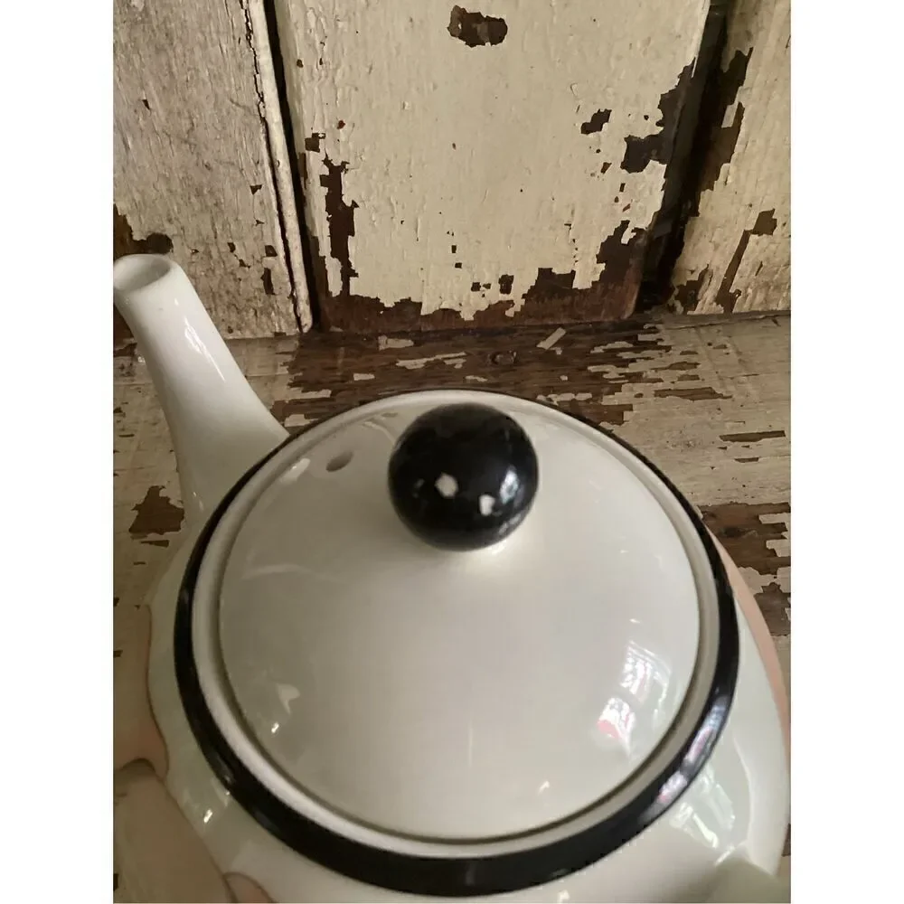 Arthur Wood Ceramic England Pig Tea Coffee Pot 6.5” T Farmhouse